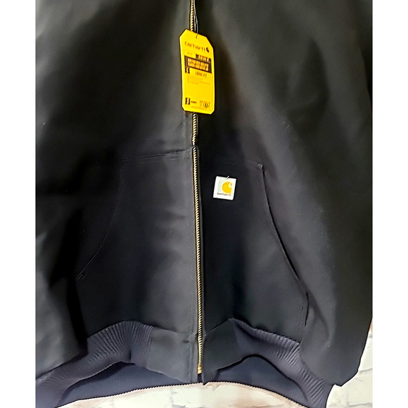 Carhartt Hooded Active Jacket Men's 3XL Tall Loose Fit Black Duck Insulated New - Picture 2 of 6